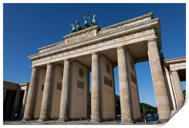 Brandenburg Gate In Berlin, Germany Print by Artur Bogacki