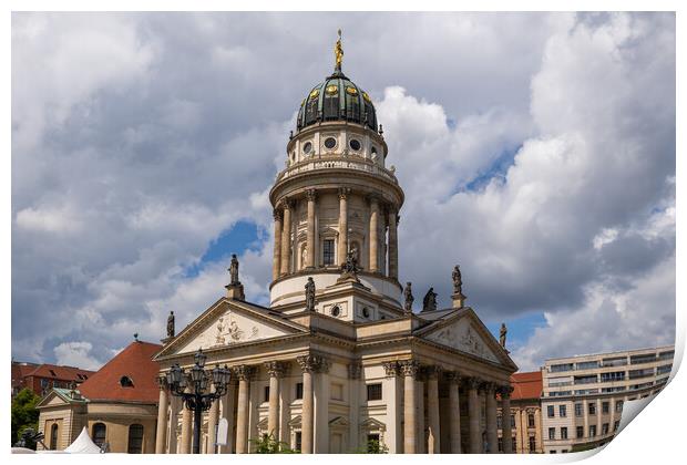 French Cathedral In Berlin Print by Artur Bogacki