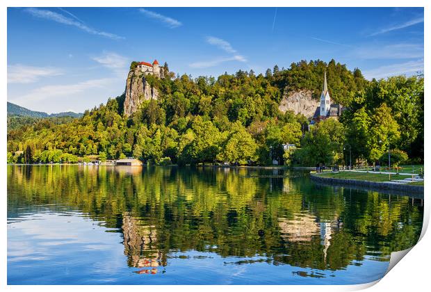 Lake Bled In Slovenia Print by Artur Bogacki