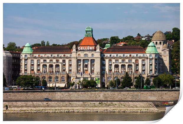 Hotel Gellert in Budapest Print by Artur Bogacki