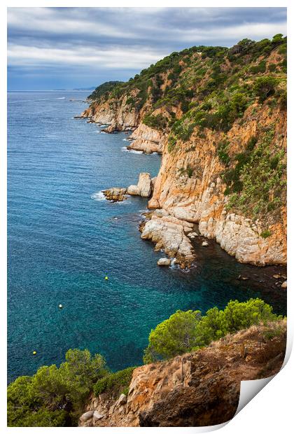 Costa Brava Coastline in Spain Print by Artur Bogacki