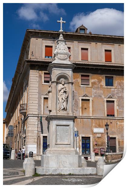Guglia di Pio IX Monument in Rome Print by Artur Bogacki
