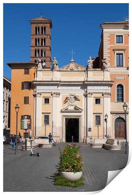 San Silvestro in Capite in Rome Print by Artur Bogacki