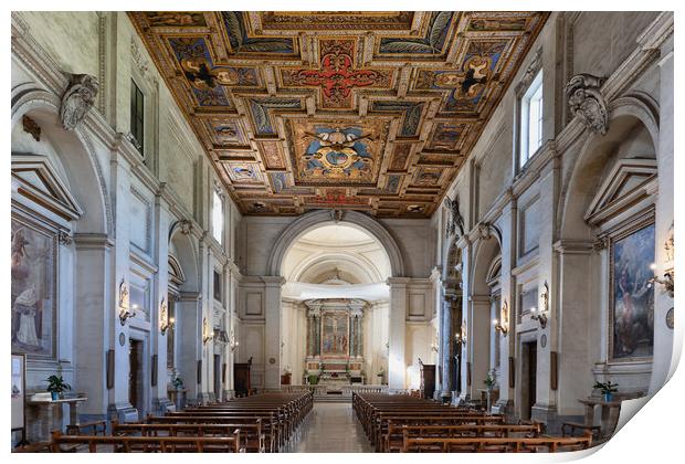 Basilica of St Sebastian Outside the Walls Print by Artur Bogacki