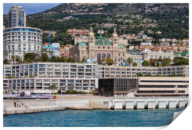 Monaco Monte Carlo Sea View Print by Artur Bogacki