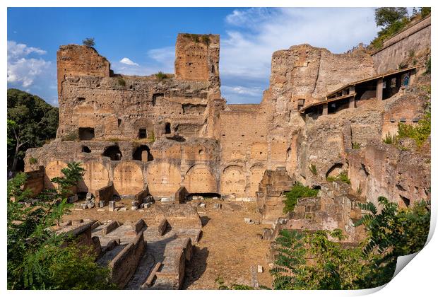 Horrea Agrippiana Ruins In Rome Print by Artur Bogacki