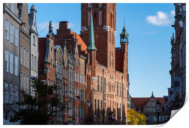 The Old Town of Gdansk in Poland Print by Artur Bogacki