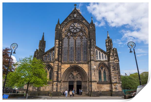 Glasgow Cathedral Gothic Church In Scotland Print by Artur Bogacki