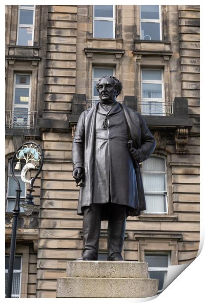 Monument to James Lumsden in Glasgow Print by Artur Bogacki