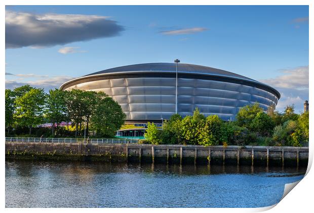 OVO Hydro Arena In Glasgow Print by Artur Bogacki