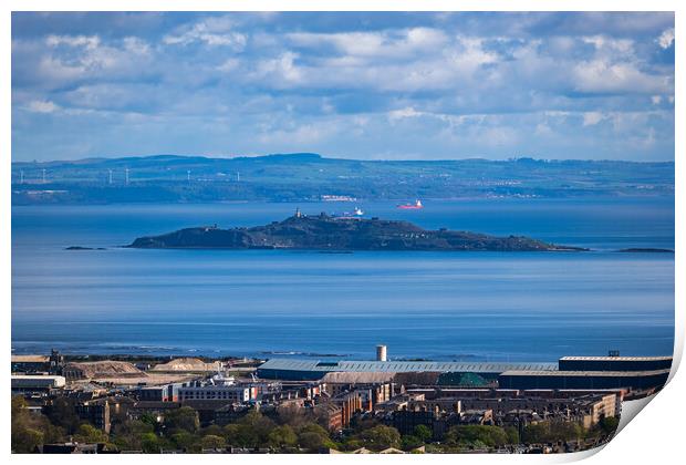 Inchkeith Island In Scotland Print by Artur Bogacki