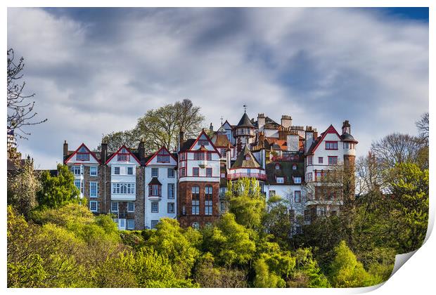 Ramsay Garden Houses In Edinburgh Print by Artur Bogacki