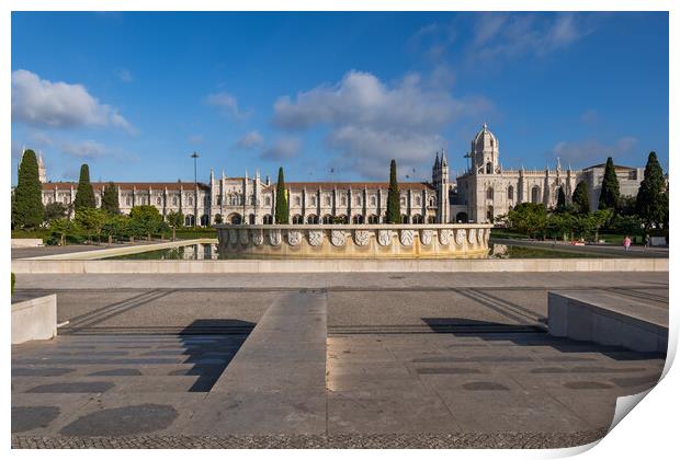 Jeronimos Monastery In Lisbon, Portugal Print by Artur Bogacki