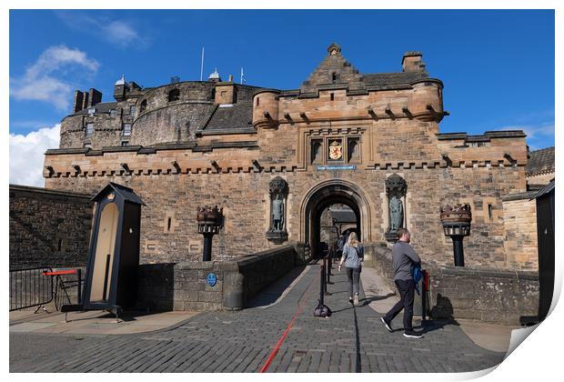Main Gate To Edinburgh Castle Print by Artur Bogacki