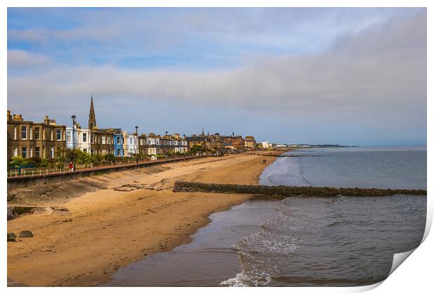 Portobello Beach In Edinburgh Print by Artur Bogacki