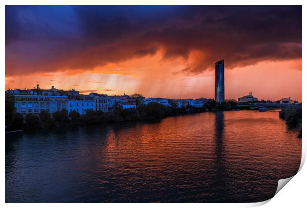 Storm Clouds Above Seville Print by Artur Bogacki