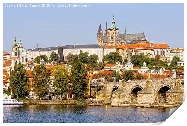 Prague in Czech Republic Print by Artur Bogacki