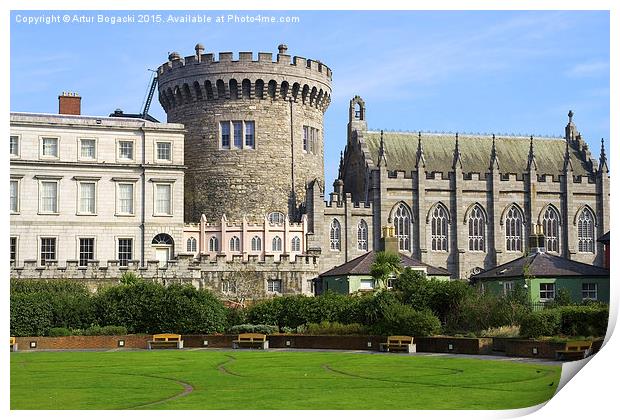 Dublin Castle in Ireland Print by Artur Bogacki