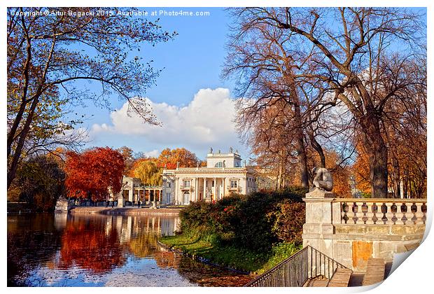 Lazienki Garden in Warsaw Print by Artur Bogacki