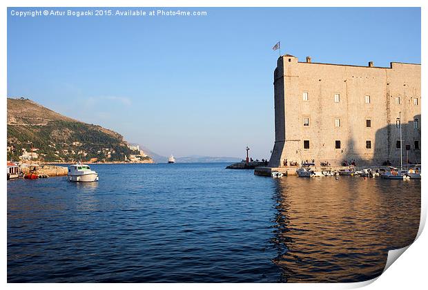 Dubrovnik Bay Print by Artur Bogacki