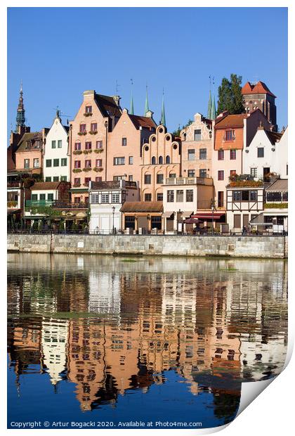 Old Town of Gdansk in Poland Print by Artur Bogacki