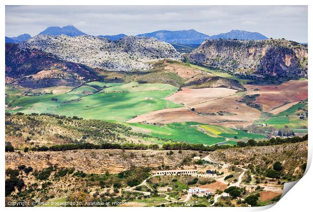 Andalucia Countryside Print by Artur Bogacki