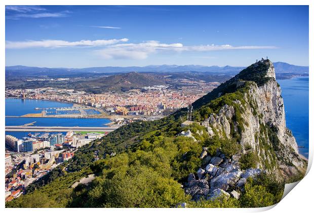 Rock of Gibraltar Print by Artur Bogacki