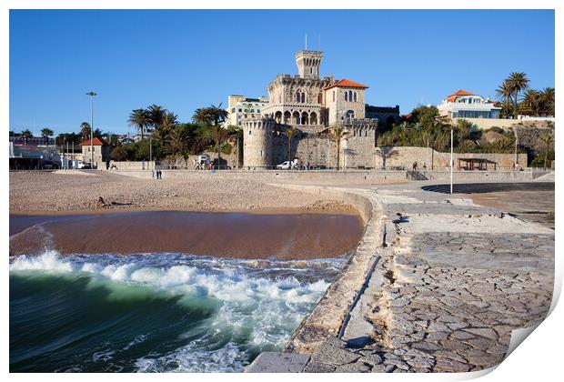 Resort Town of Estoril in Portugal Print by Artur Bogacki