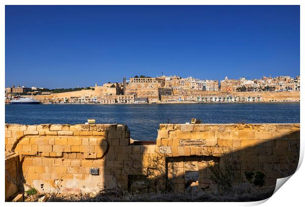 Valletta Skyline Print by Artur Bogacki