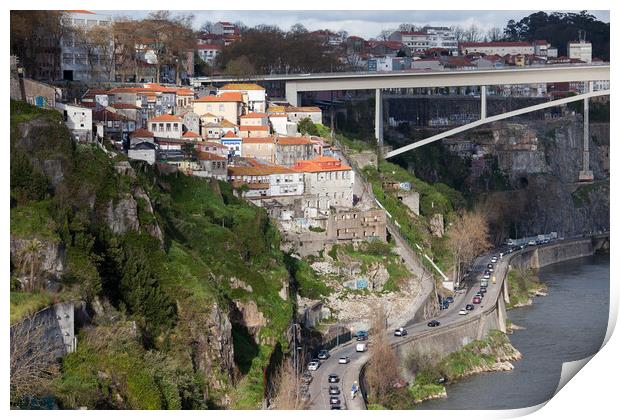 City of Porto in Portugal Print by Artur Bogacki