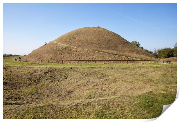 Krakus Mound in Krakow Print by Artur Bogacki