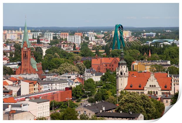 City of Bydgoszcz in Poland Print by Artur Bogacki