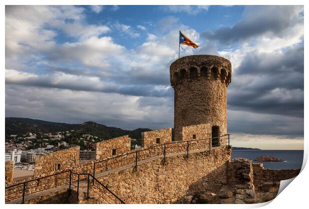 Tossa de Mar Fortification Print by Artur Bogacki