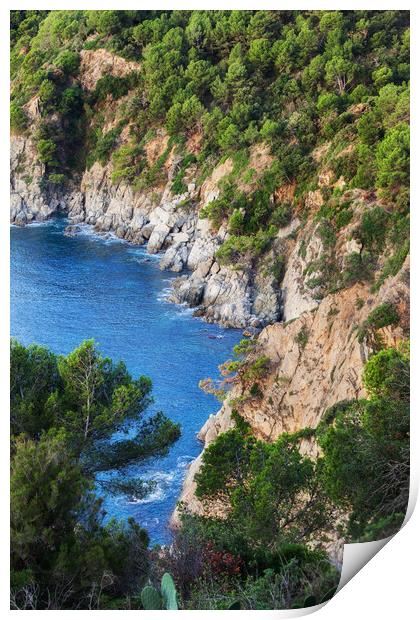 Costa Brava Coastline in Spain Print by Artur Bogacki