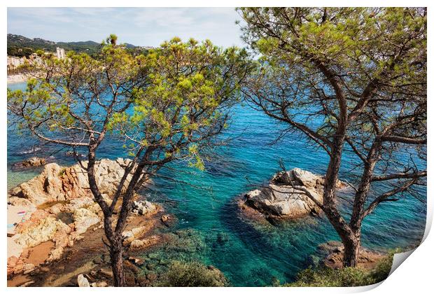 Costa Brava Sea Coast in Spain Print by Artur Bogacki