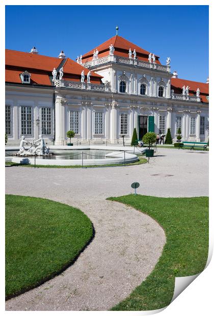 Lower Belvedere Palace in Vienna Print by Artur Bogacki
