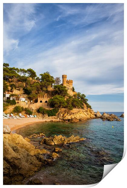 Scenic Coast of Lloret de Mar in Spain Print by Artur Bogacki