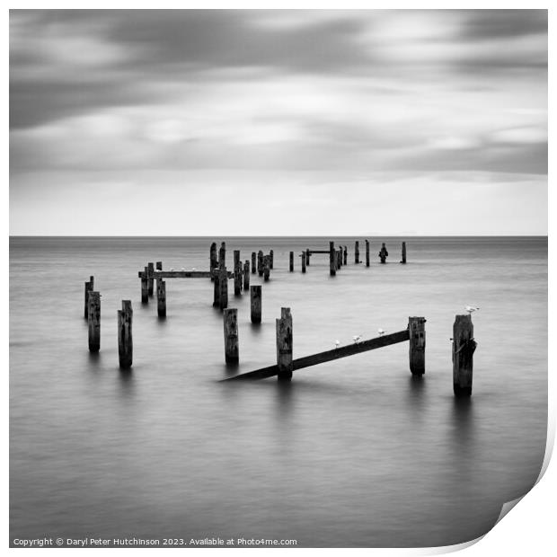 Swanage Old Pier Print by Daryl Peter Hutchinson
