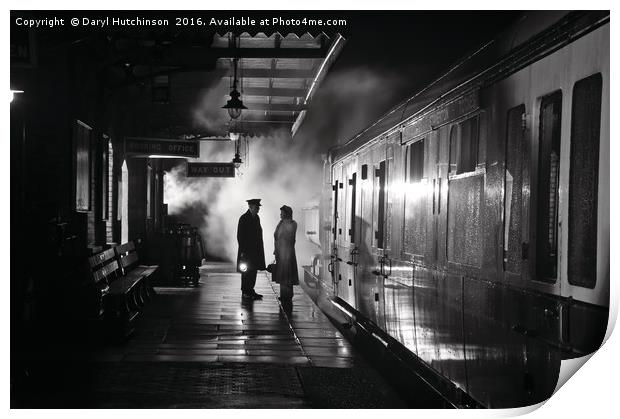 The late train.... Print by Daryl Peter Hutchinson