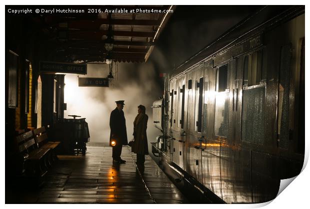 Off the last train Print by Daryl Peter Hutchinson