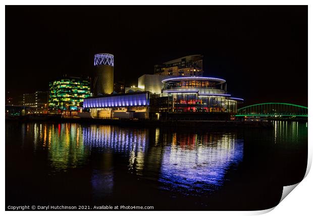 The Lowry Theatre Print by Daryl Peter Hutchinson