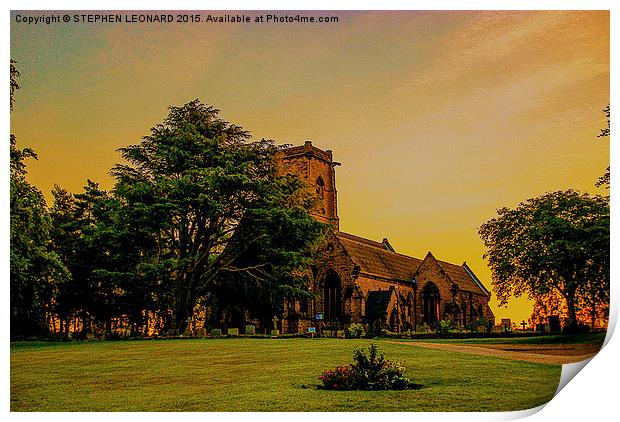  St John's Sunrise Print by STEPHEN LEONARD