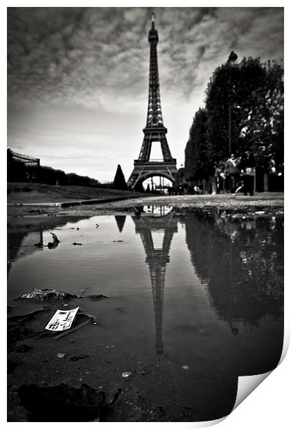  Eiffel Tower, Paris Print by Julian Bound