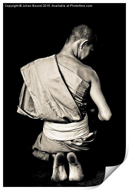  Thai Buddhist monk, Thailand Print by Julian Bound