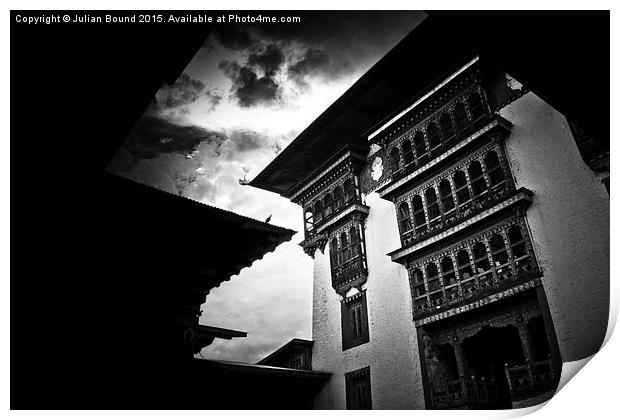  Punakha Fortress Monastery, Bhutan Print by Julian Bound