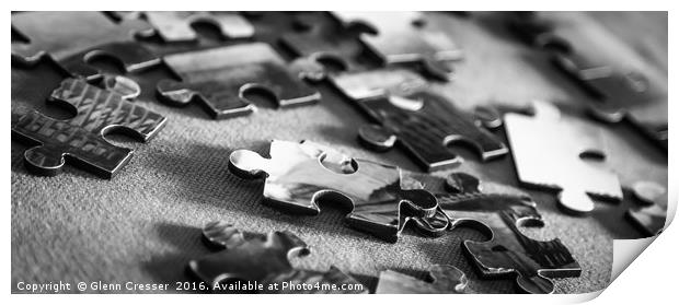 Jigsaw puzzle Print by Glenn Cresser
