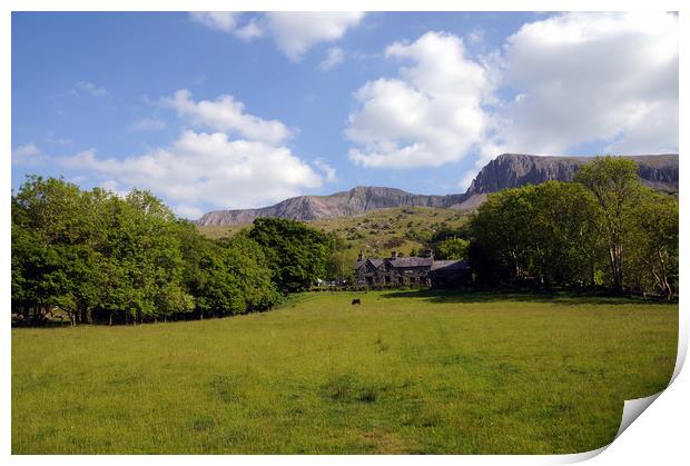 Remote Farmhouse In Snowdonia Print by Harvey Hudson