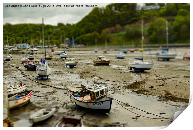  Lower Fishguard Harbour Print by Chris Colclough