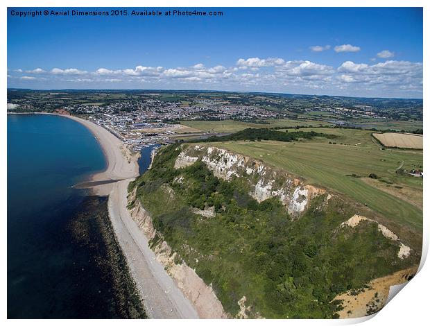  Seaton and Axmouth golf course Print by Aerial Dimensions