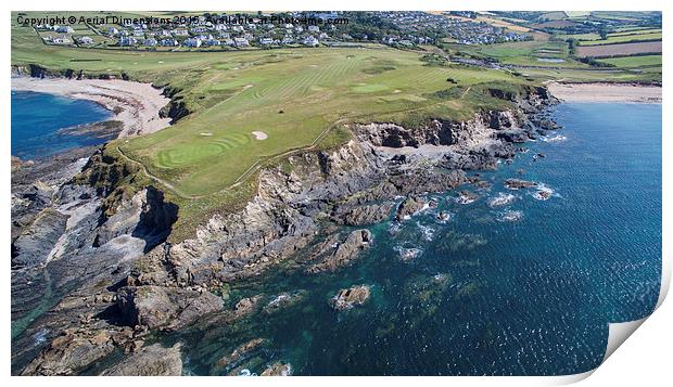  Thurlestone golf club Print by Aerial Dimensions